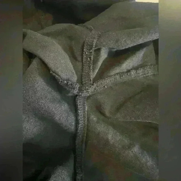 Old Navy Jumpsuit Womens Medium Black Linen Blend Twist Front Tie Strap - Picture 7 of 13